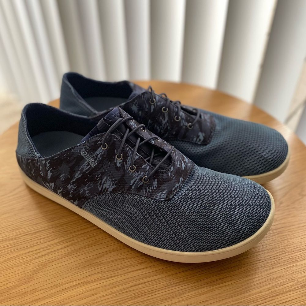 OLUKAI Nohea Moku Mens Nautical Style Slip-On Shoes - Size 12
